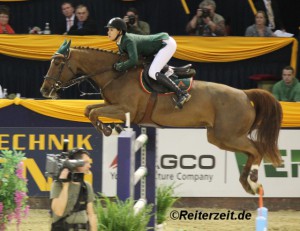 Alexandra Fricker u. Albführen´s Paille (in Hannover 2013)